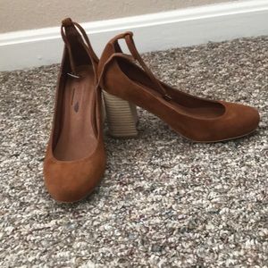 Jeffrey Campbell Cognac Suede Heels